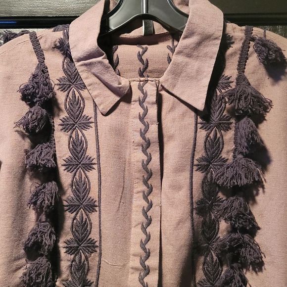 ZARA Rustic Jacket with Pompoms - Picture 2 of 7